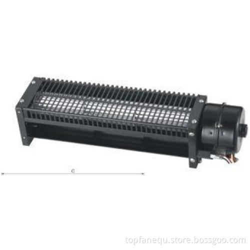 50HZ / 60HZ 2500rpm 110V AC Cross Flow Fans Car Ventilation